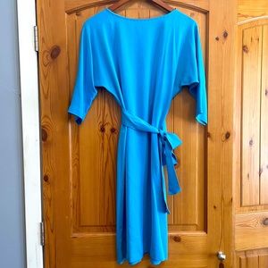 Silk DVF Sky Blue Dress